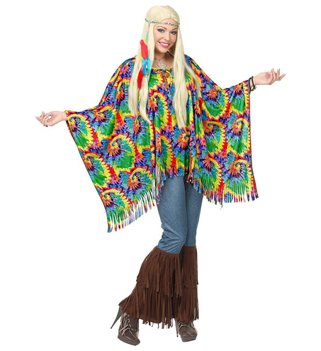 Widmann SRL Hippie poncho psychedelisch