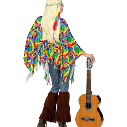 Widmann SRL Hippie poncho psychedelisch
