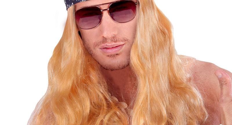 Widmann SRL Hippie pruik blond Califoria dreaming