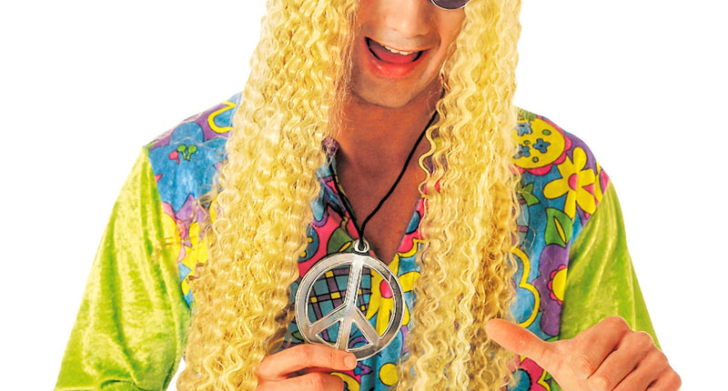 Widmann SRL Hippie pruik wafel met hoofdband