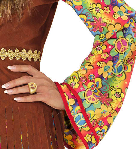 Widmann SRL Hippie ring goud peace