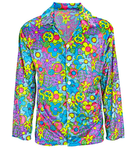 Widmann SRL Hippie shirt flower power