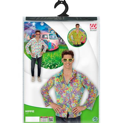 Widmann SRL Hippie shirt flower power