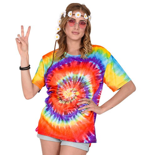 Widmann SRL Hippie shirt Tie-Dye