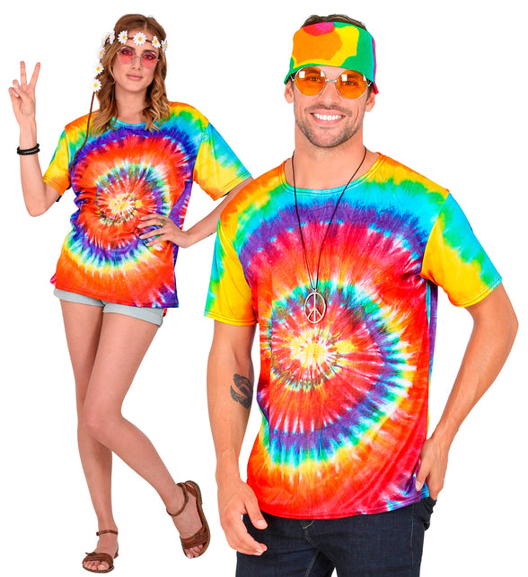 Widmann SRL Hippie shirt Tie-Dye