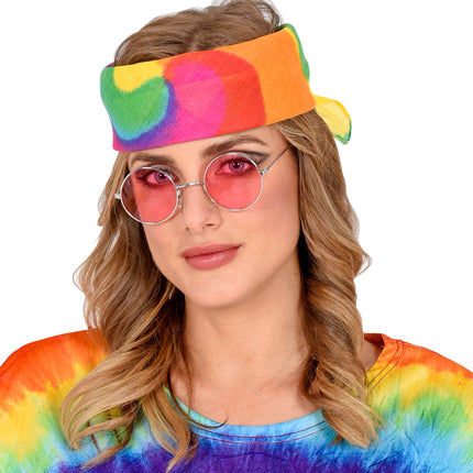 Widmann SRL Hippie tie-dye bandana