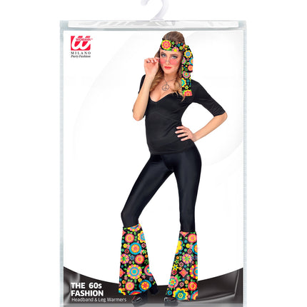 Widmann SRL Hippie verkleedset bloemenfeest unisex jaren-70