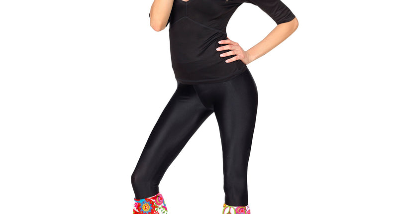 Widmann SRL Hippie verkleedset jaren 70 met hoofdband en beenwarmers