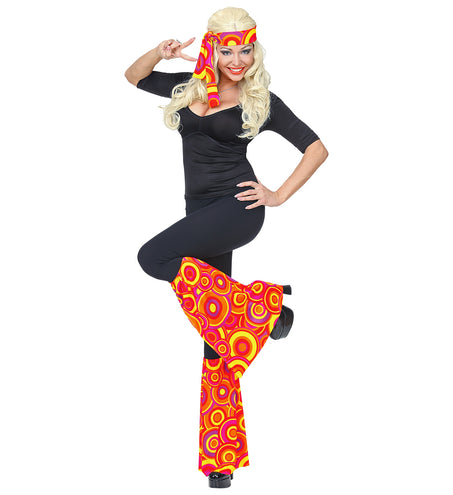 Widmann SRL Hippie verkleedset rode bollen  unisex jaren-7