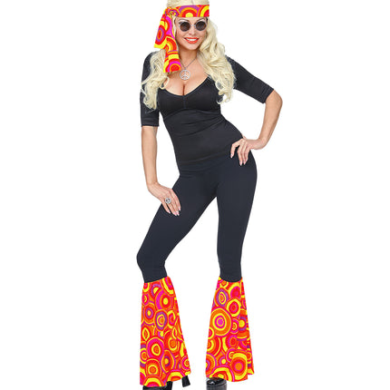 Widmann SRL Hippie verkleedset rode bollen  unisex jaren-7