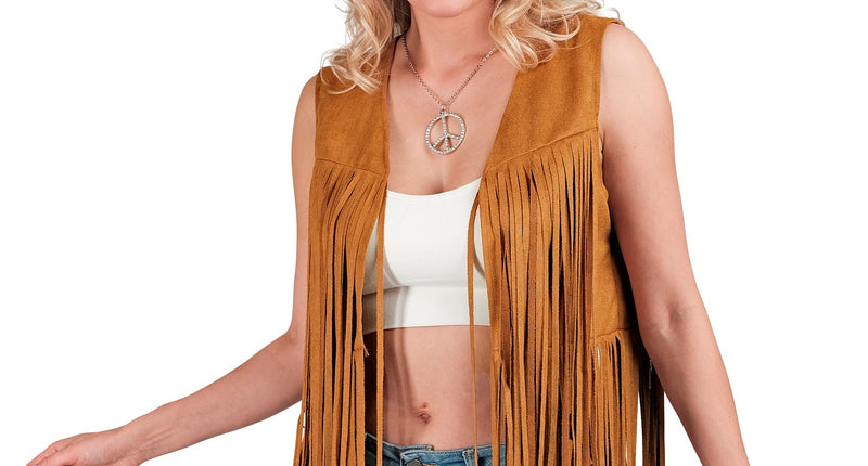 Widmann SRL Hippie vest met franjes Donna