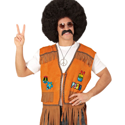 Widmann SRL Hippie vest voor volwassenen