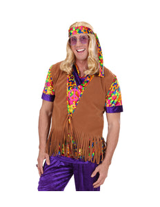 Widmann SRL Hippie vestje suede look heren