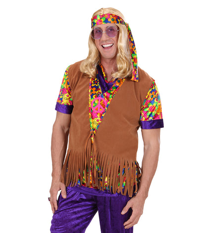 Widmann SRL Hippie vestje suede look heren