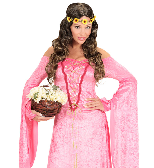 Widmann SRL Hippiepruik met bloemen haarband