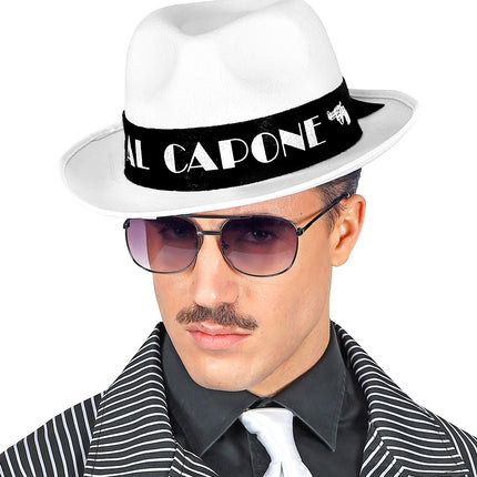 Widmann SRL Hoed Al Capone wit