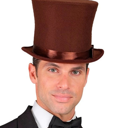 Widmann SRL Hoge hoed bruin Finn top kwaliteit