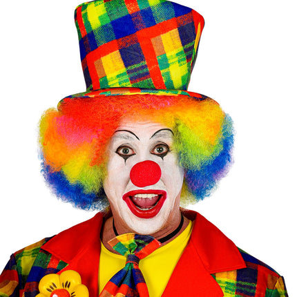 Widmann SRL Hoge hoed clown multi