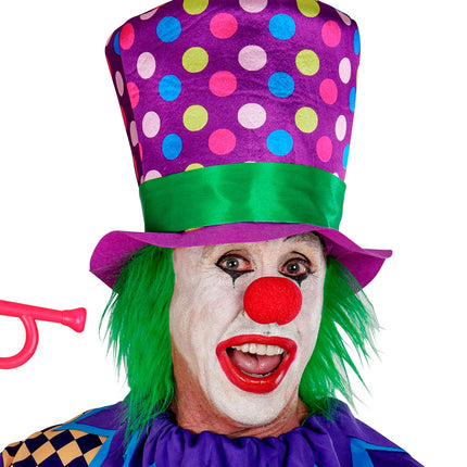 Widmann SRL Hoge hoed gestippeld met haar