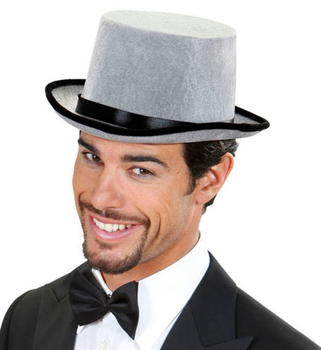 Widmann SRL hoge hoed grijs fluweel