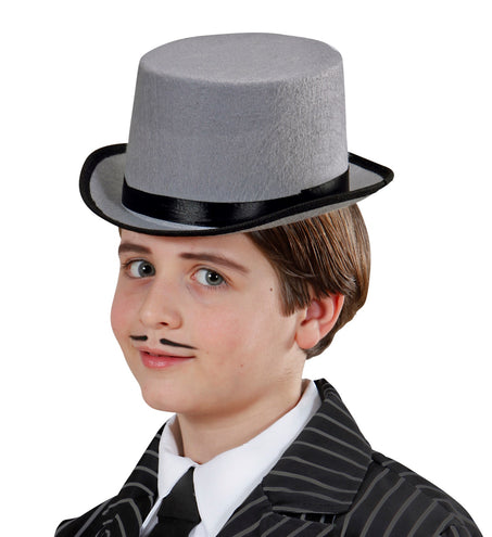 Widmann SRL Hoge hoed grijs kind