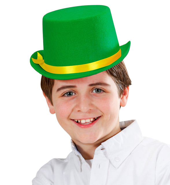 Widmann SRL Hoge hoed kind groen