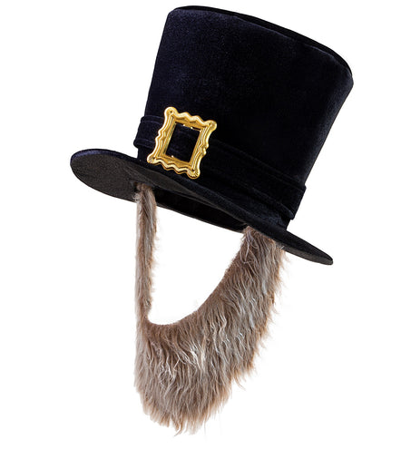 Widmann SRL Hoge hoed muts zwart met baard