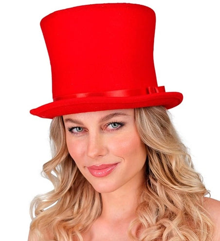 Widmann SRL Hoge hoed rood Maud top kwaliteit