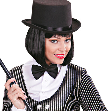 Widmann SRL Hoge hoed vilt luxe zwart