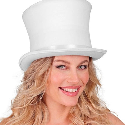 Widmann SRL Hoge hoed wit Gijs top kwaliteit