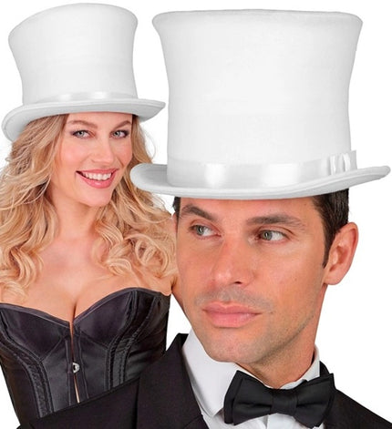 Widmann SRL Hoge hoed wit Gijs top kwaliteit