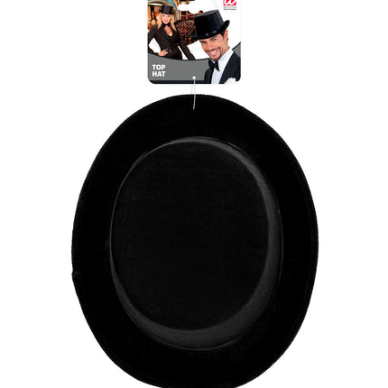 Widmann SRL hoge hoed zwart fluweel