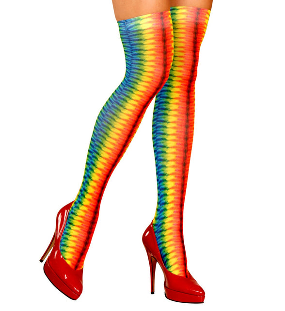 Widmann SRL Hoge kousen regenboog kleuren