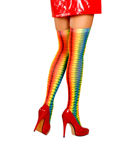 Widmann SRL Hoge kousen regenboog kleuren