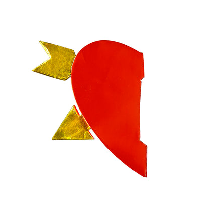 Widmann SRL Honinggraat lampion hart met pijl