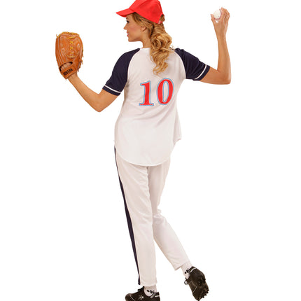 Widmann SRL Honkbal damespak voor carnaval