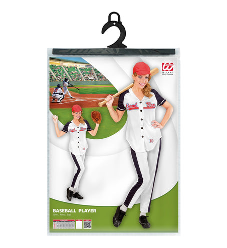 Widmann SRL Honkbal damespak voor carnaval