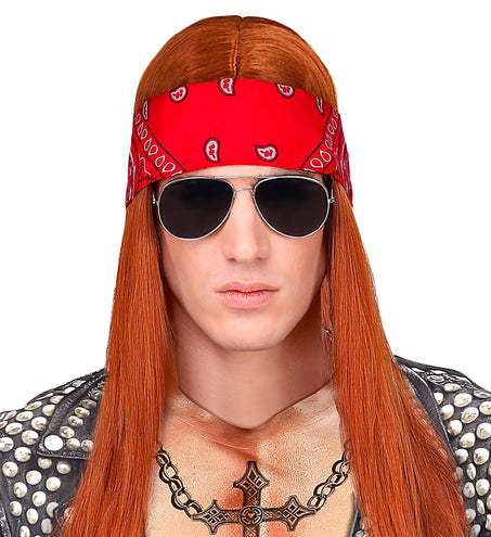 Widmann SRL Hoofdband bandana rood met motief