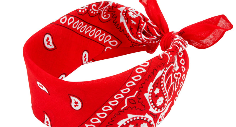 Widmann SRL Hoofdband bandana rood met motief