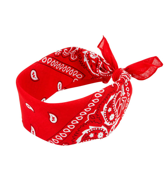 Widmann SRL Hoofdband bandana rood met motief