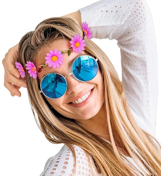 Widmann SRL Hoofdband bloemen paars Julia