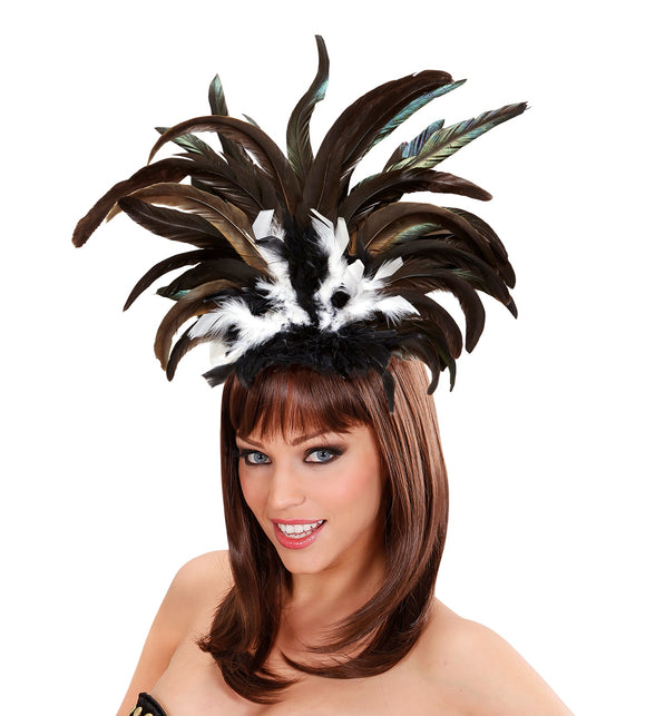 Widmann SRL Hoofdband Copa Cabana veren Zwart wit