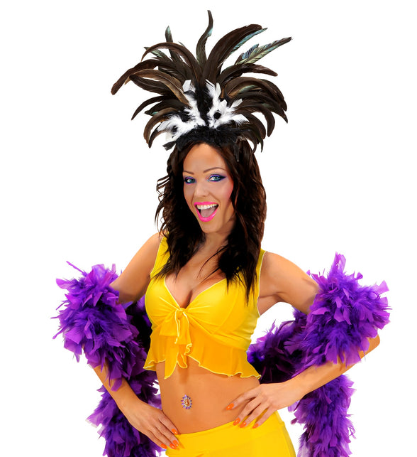 Widmann SRL Hoofdband Copa Cabana veren Zwart wit