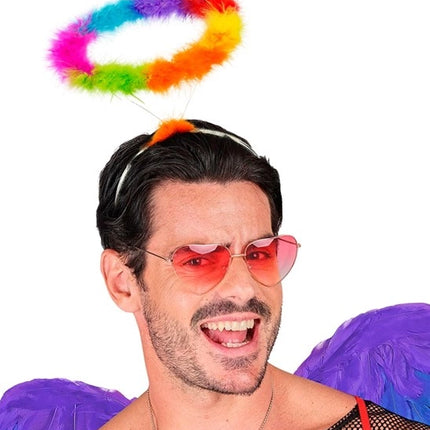 Widmann SRL Hoofdband halo engel regenboog Joep