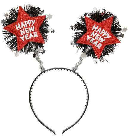 Widmann SRL Hoofdband Happy New Year rood