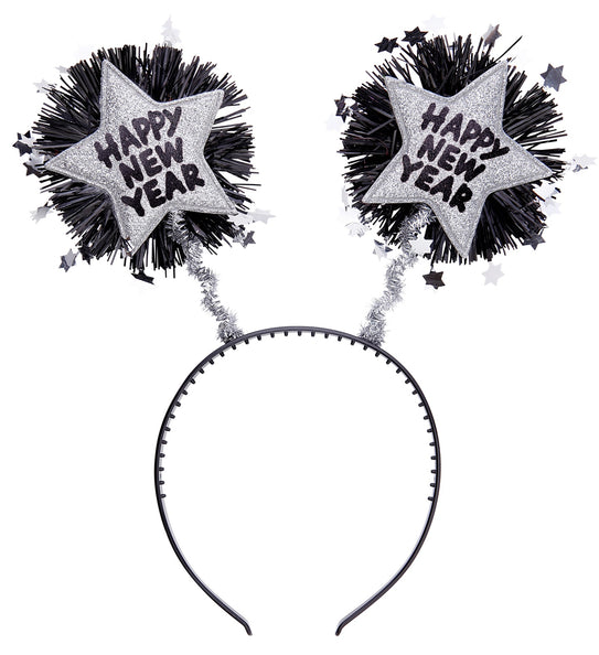 Widmann SRL Hoofdband Happy New Year zilver