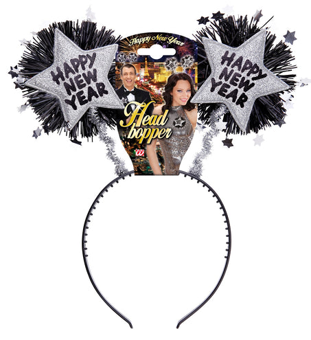 Widmann SRL Hoofdband Happy New Year zilver