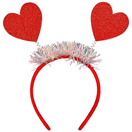 Widmann SRL Hoofdband hartjes glitter Roos