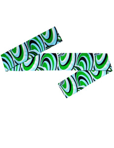 Widmann SRL Hoofdband hippie blauw groen