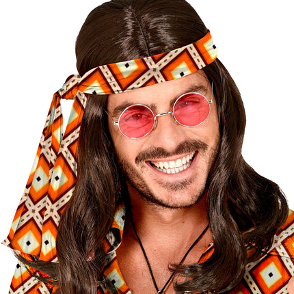 Widmann SRL Hoofdband hippie Groovy stijl